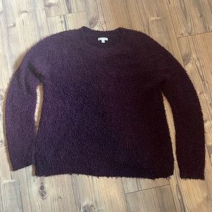 Purple fuzzy sweater